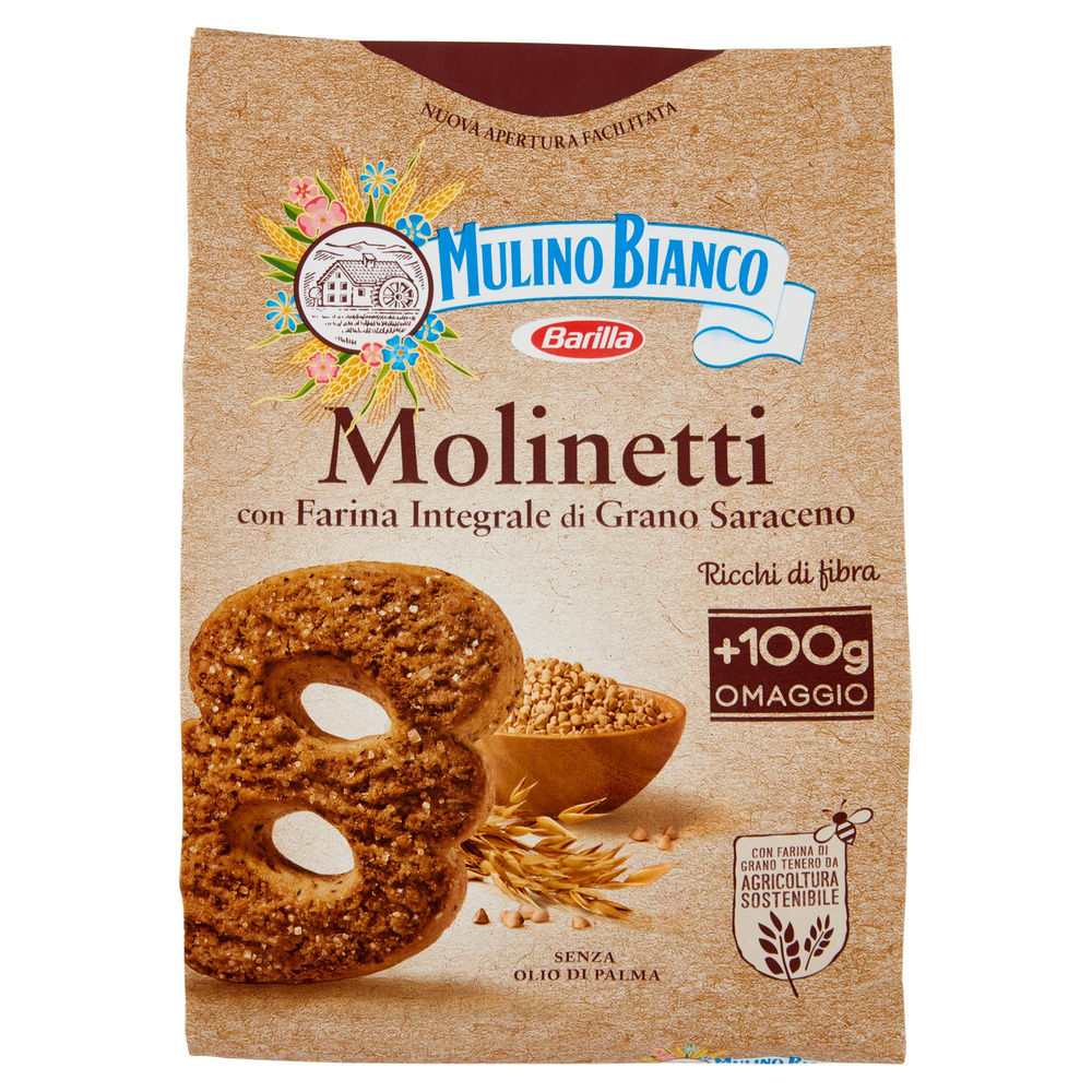 BISCOTTI MOLINETTI MULINO BIANCO BARILLA SACCHETTO G 700+G 100 OMAGGIO - 15