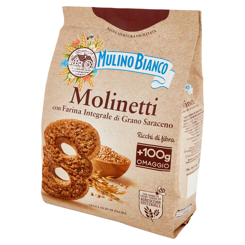 BISCOTTI MOLINETTI MULINO BIANCO BARILLA SACCHETTO G 700+G 100 OMAGGIO - 7