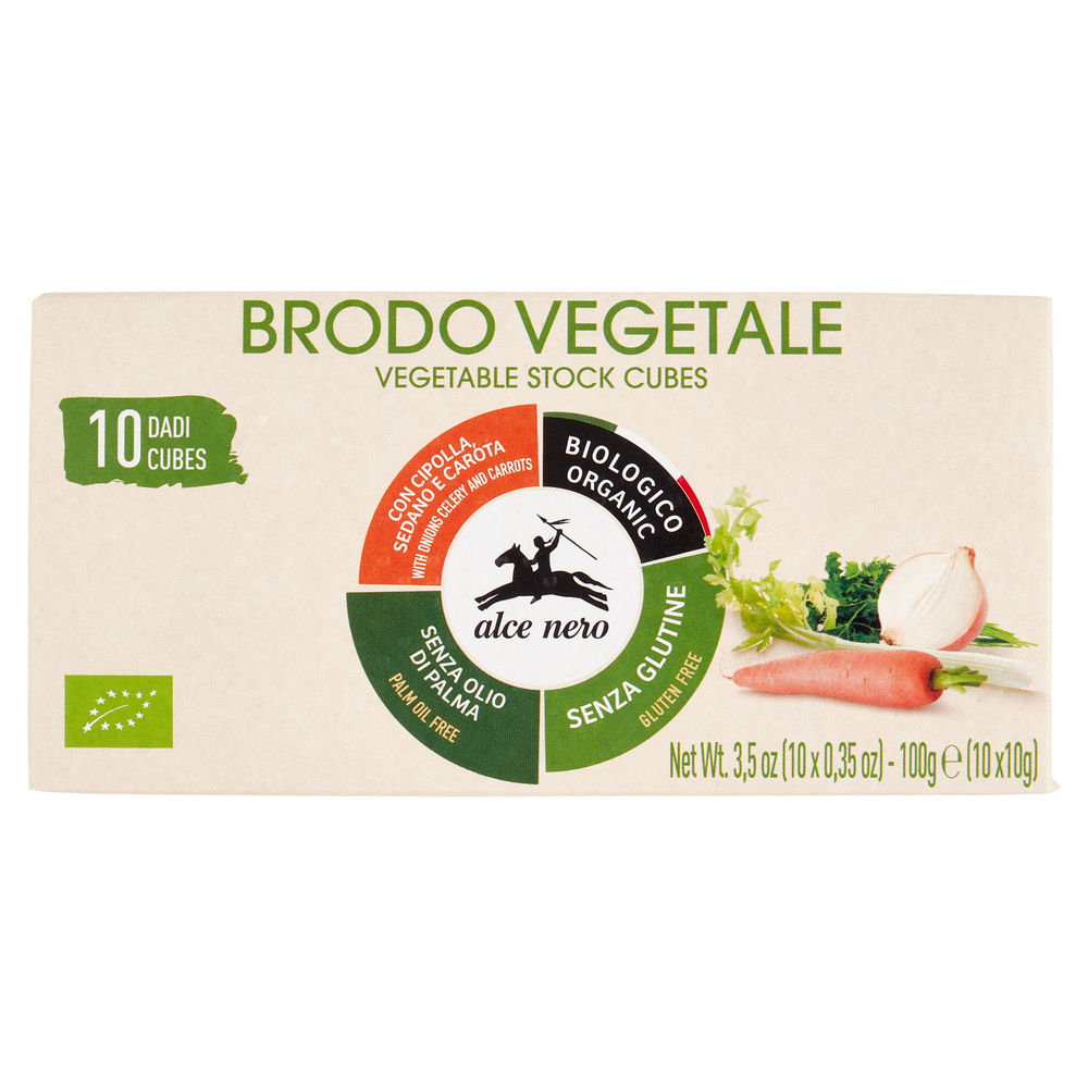 DADO VEGETALE SENZA OLIO DI PALMA BIO ALCE NERO SCATOLA G 100 - 0