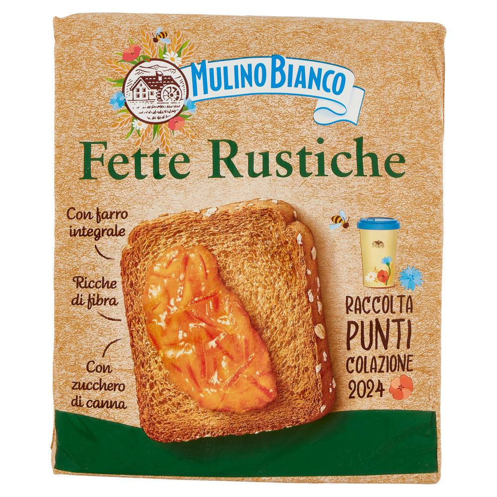 FETTE BISCOTTATE LE RUSTICHE MULINO BIANCO INCARTO PZ.32 G. 315 - 5