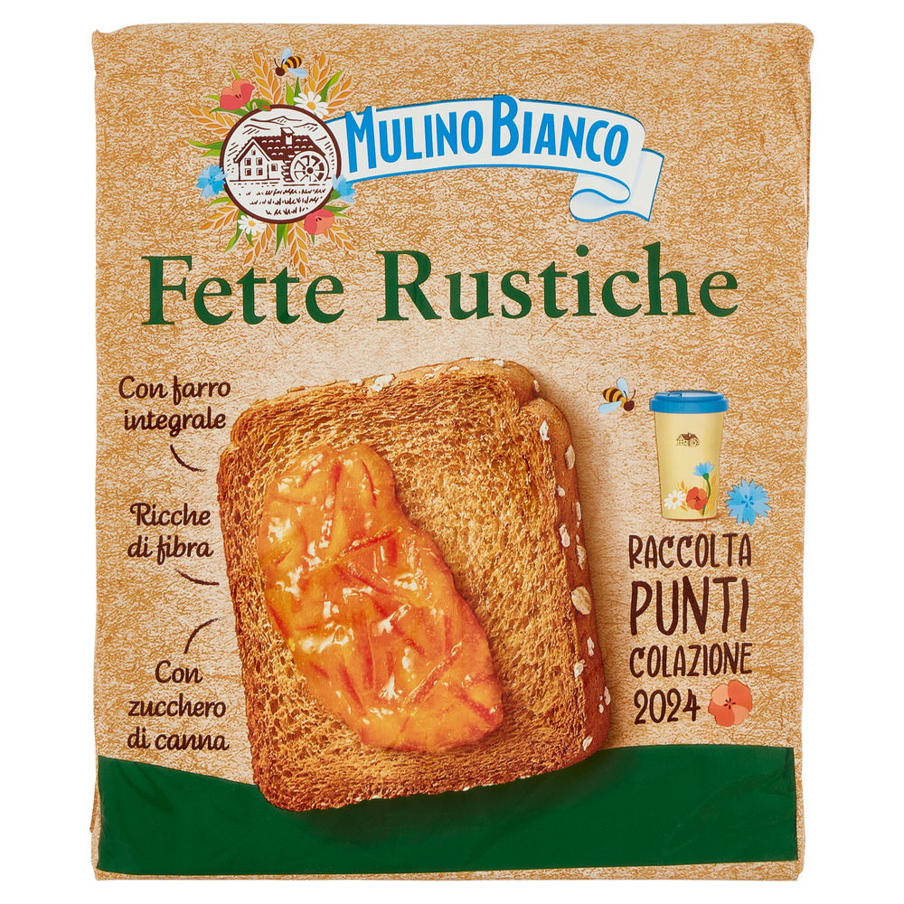 Fette biscottate le rustiche mulino bianco incarto pz.32 g. 315