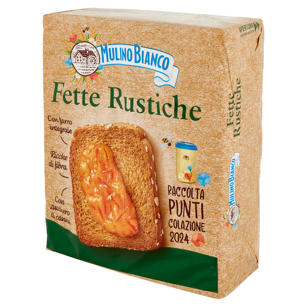 FETTE BISCOTTATE LE RUSTICHE MULINO BIANCO INCARTO PZ.32 G. 315 - 8