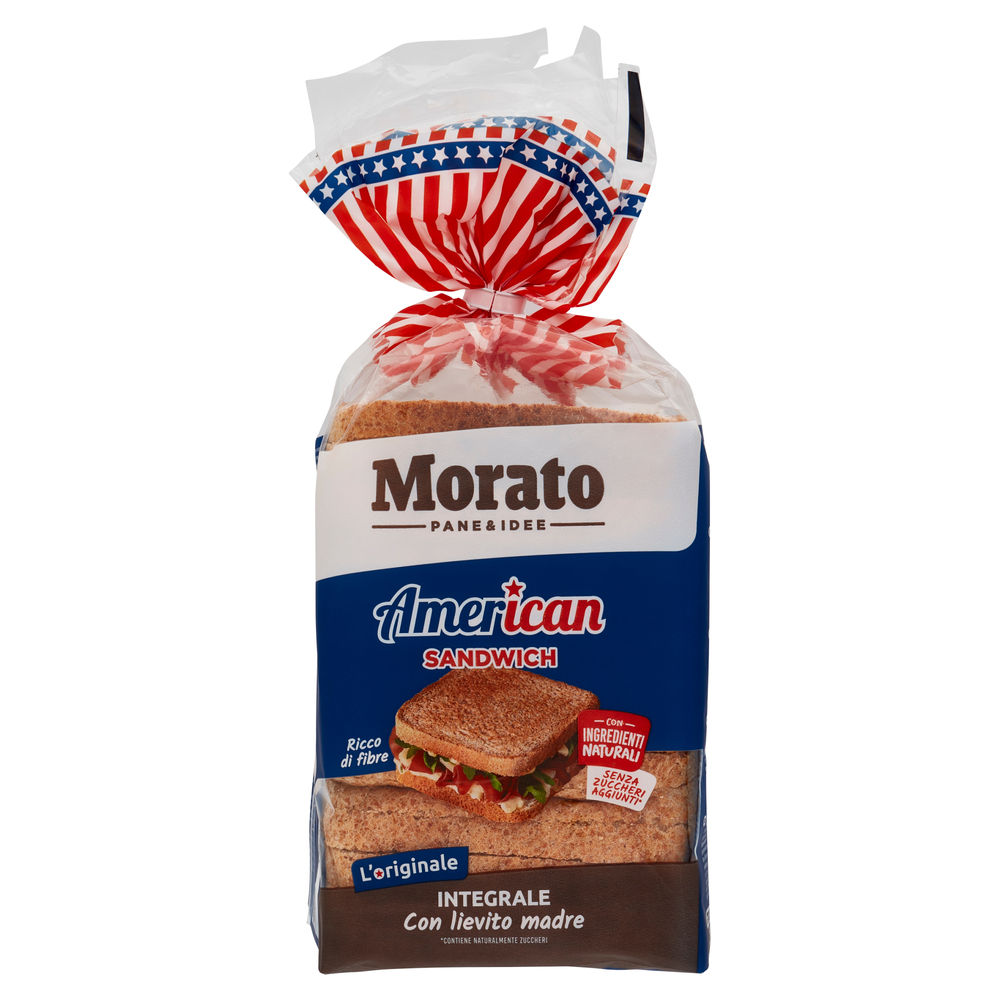 PANE INTEGRALE AMERICAN SANDWICH MORATO SACCHETTO G 600 - 0