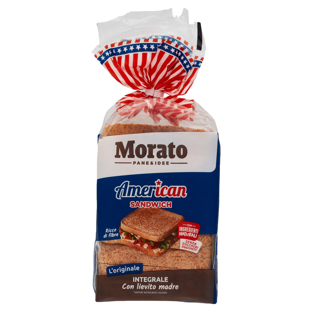 PANE INTEGRALE AMERICAN SANDWICH MORATO SACCHETTO G 600 - 5