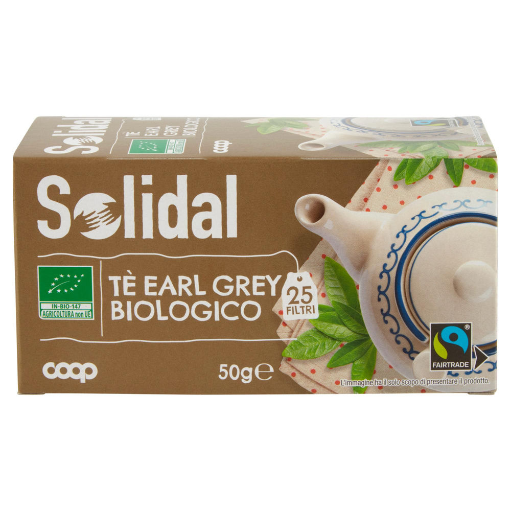 TE' EARL GREY BIOLOGICO SOLIDAL COOP SCATOLA  25 FILTRI G 50 - 3