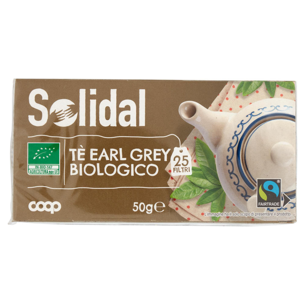 TE' EARL GREY BIOLOGICO SOLIDAL COOP SCATOLA  25 FILTRI G 50 - 4