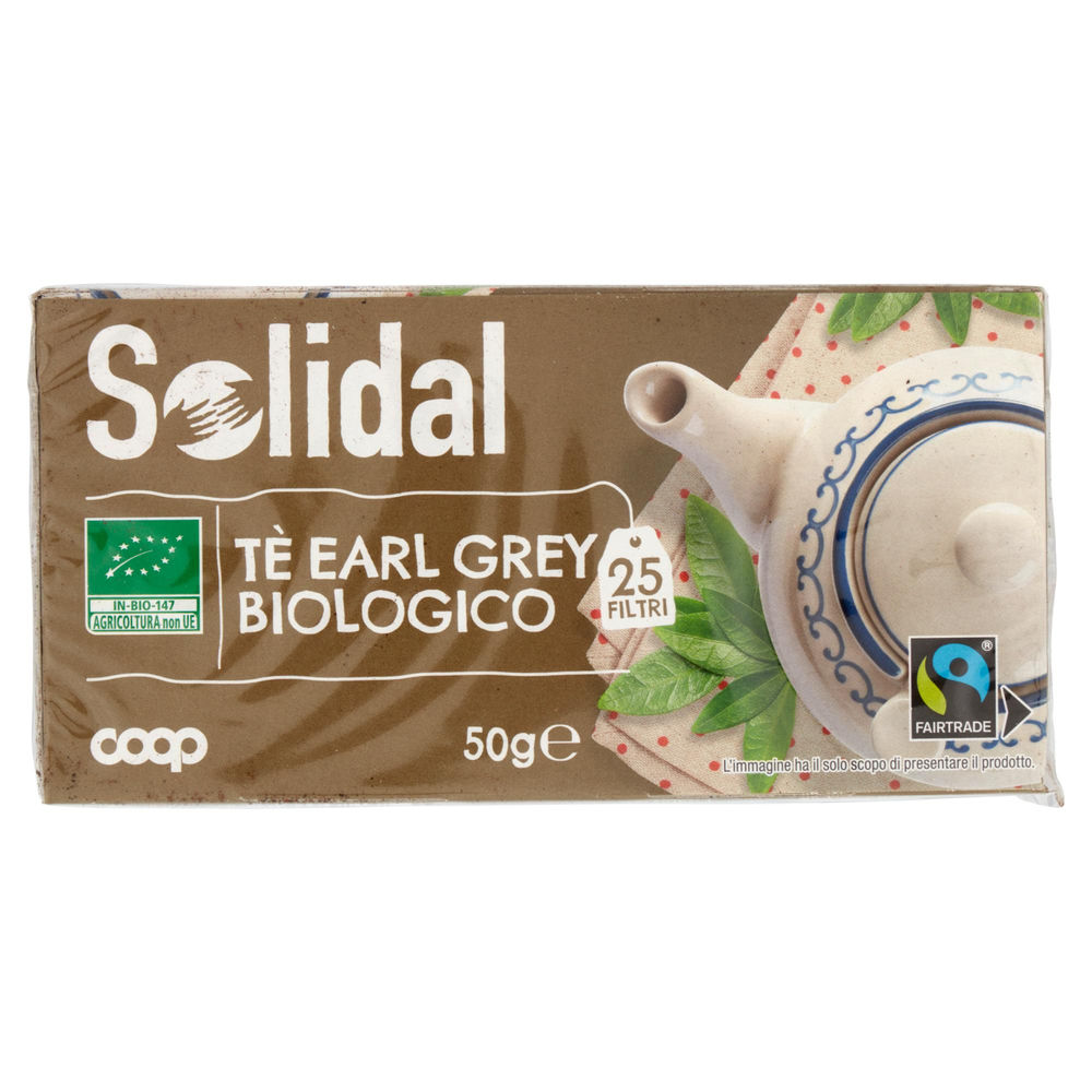 TE' EARL GREY BIOLOGICO SOLIDAL COOP SCATOLA  25 FILTRI G 50 - 1