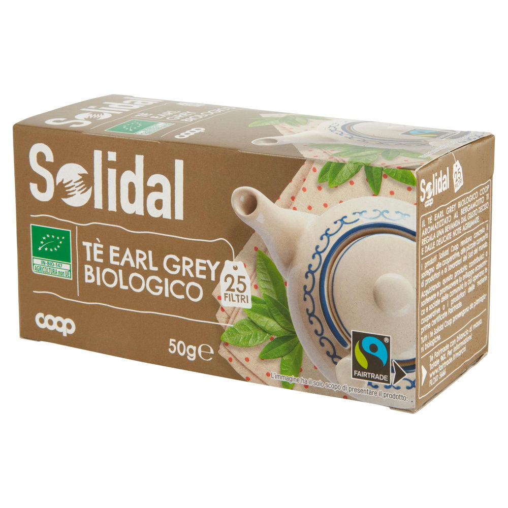 TE' EARL GREY BIOLOGICO SOLIDAL COOP SCATOLA  25 FILTRI G 50 - 2