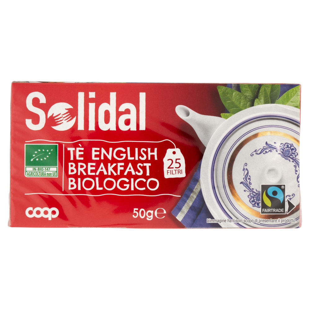 TE' ENGLISH BREAKFAST BIOLOGICO SOLIDAL COOP SCATOLA 25 FILTRI G 50 - 1