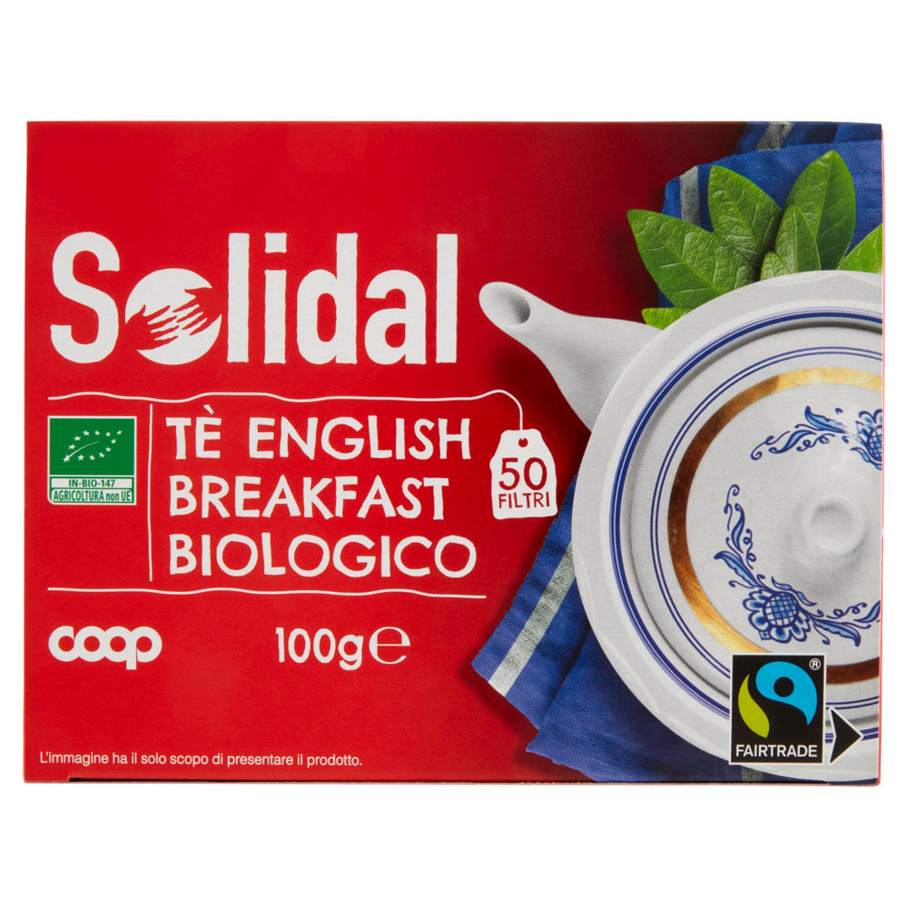 Te' english breakfast biologico solidal coop scatola 50 filtri g 100