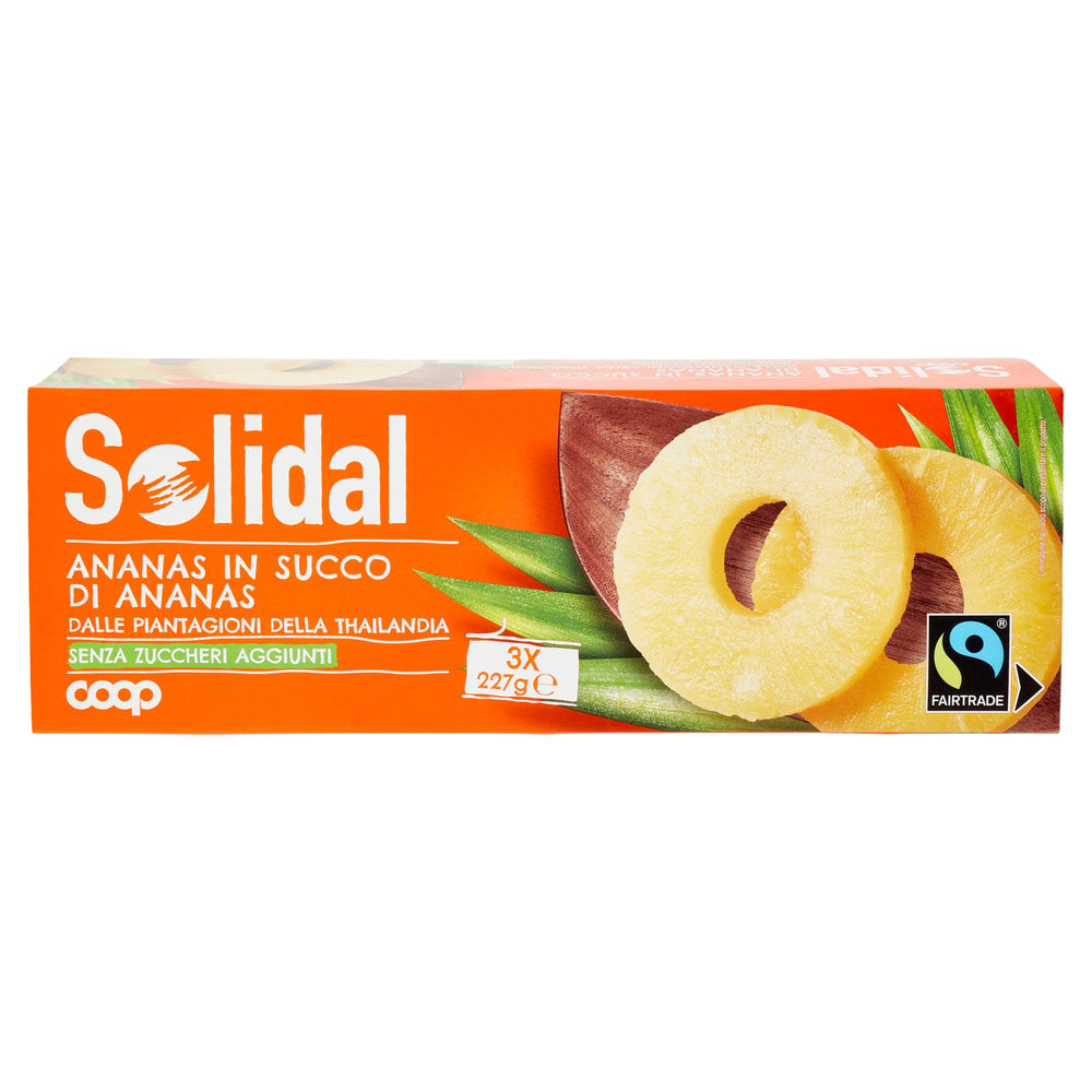 ANANAS IN SUCCO DI ANANAS SOLIDAL COOP G 227X3 SGOCC.G 140X3 - 2