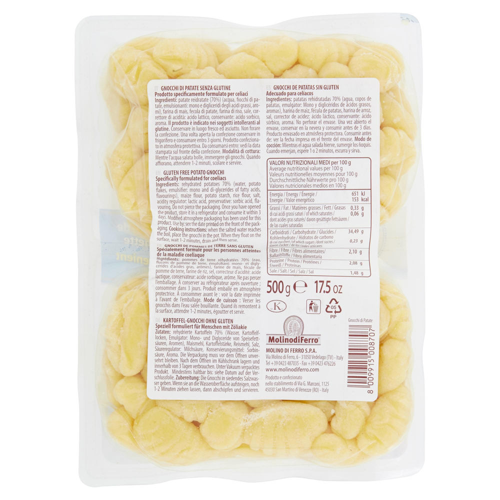 GNOCCHI DI PATATE S/G LE VENEZIANE SCATOLA G 500 - 1