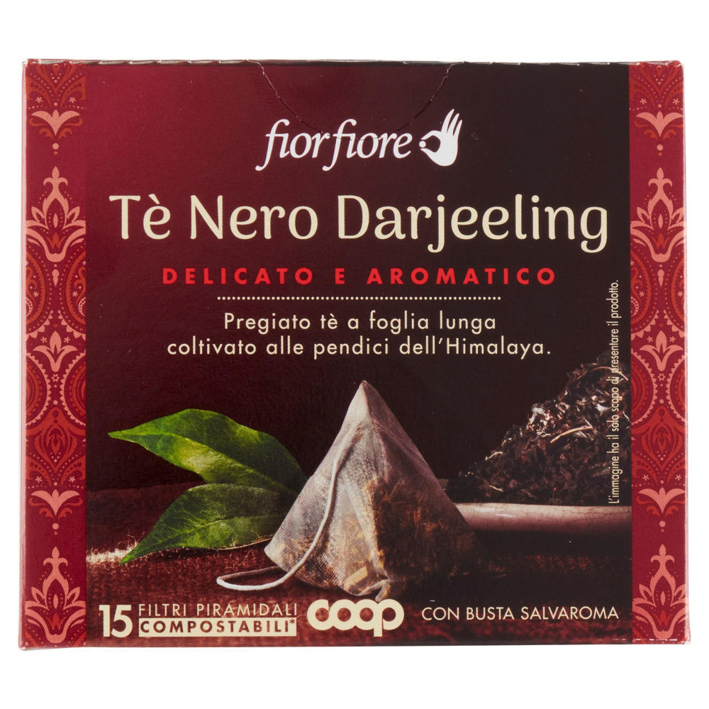 TE' NERO DARJEELING  FIOR FIORE COOP SCATOLA 15 FILTRI  G 30 - 4