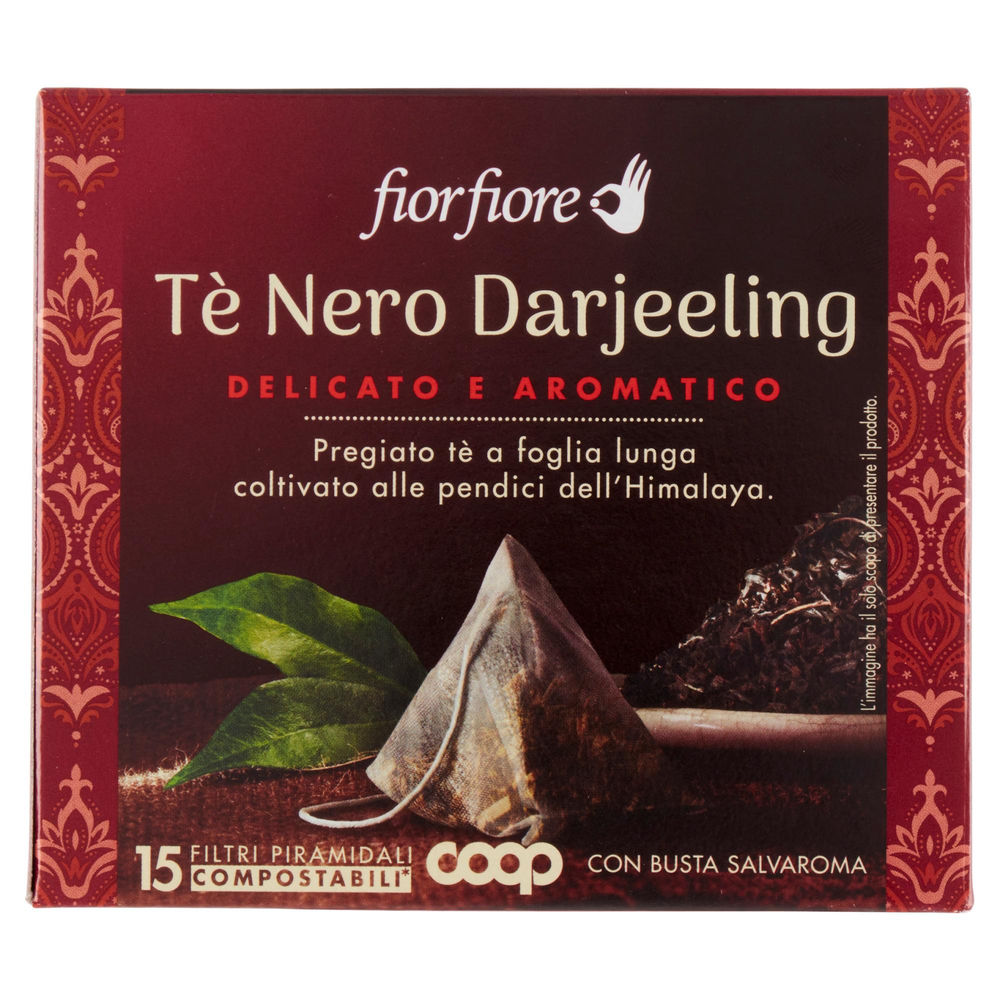 TE' NERO DARJEELING  FIOR FIORE COOP SCATOLA 15 FILTRI  G 30 - 1