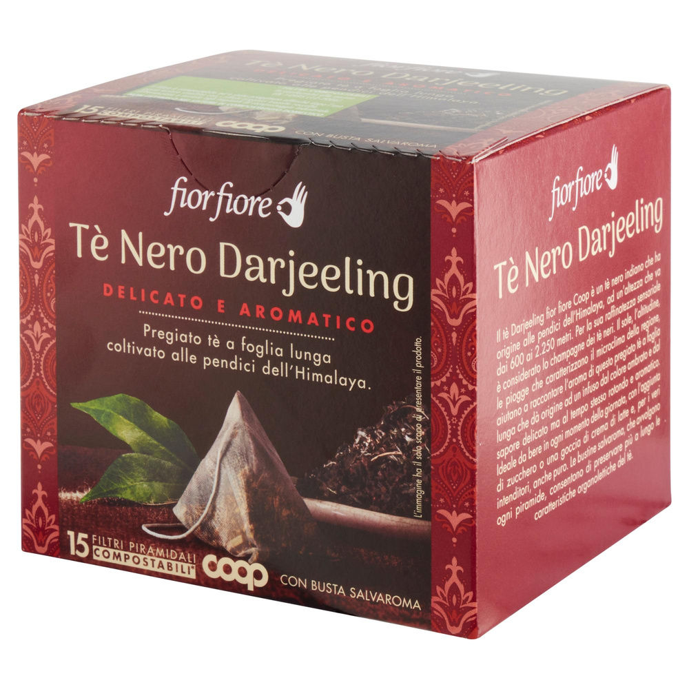 TE' NERO DARJEELING  FIOR FIORE COOP SCATOLA 15 FILTRI  G 30 - 2