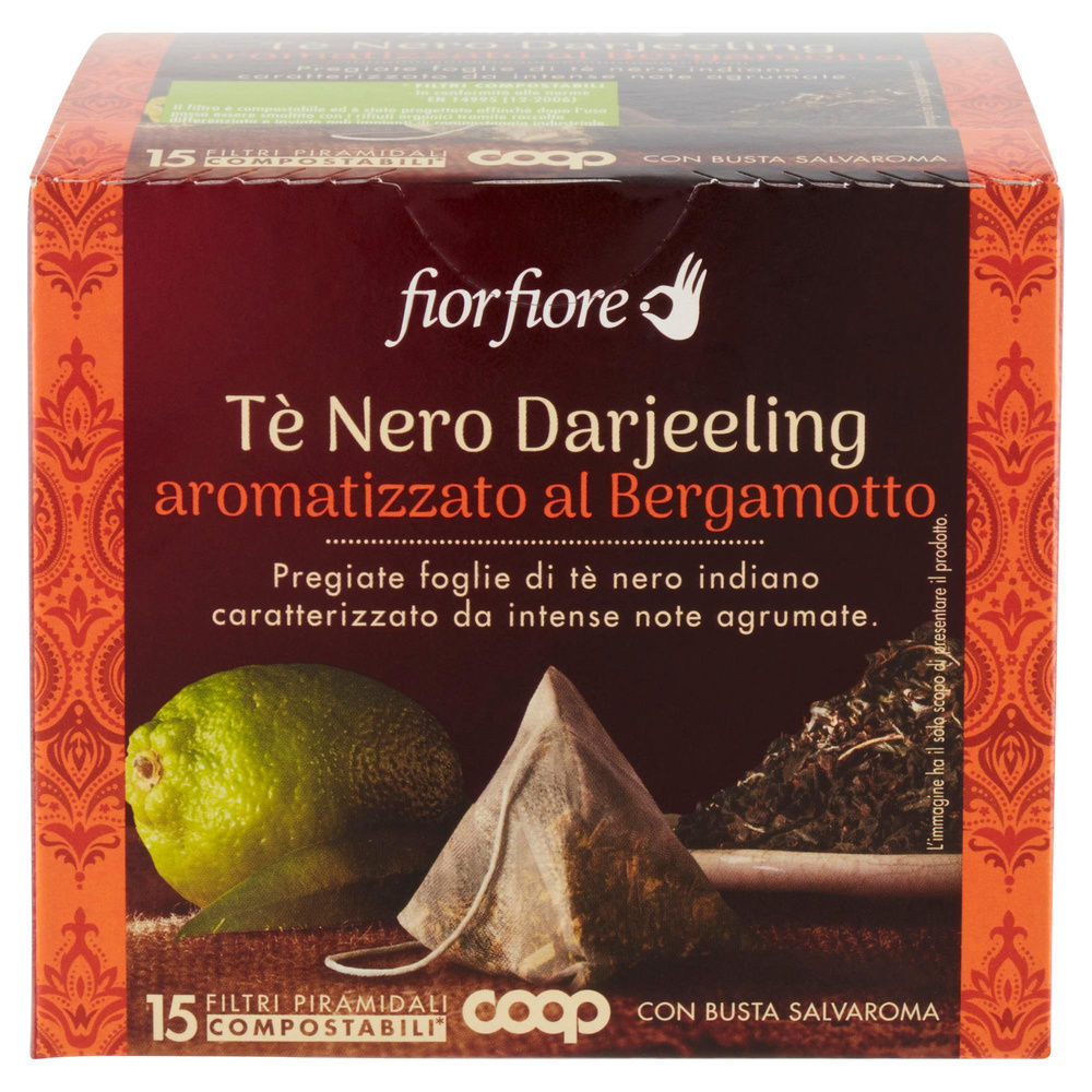 TE' EARL GREY DARJEELING FIOR FIORE COOP SCATOLA  15 FILTRI G 30 - 2