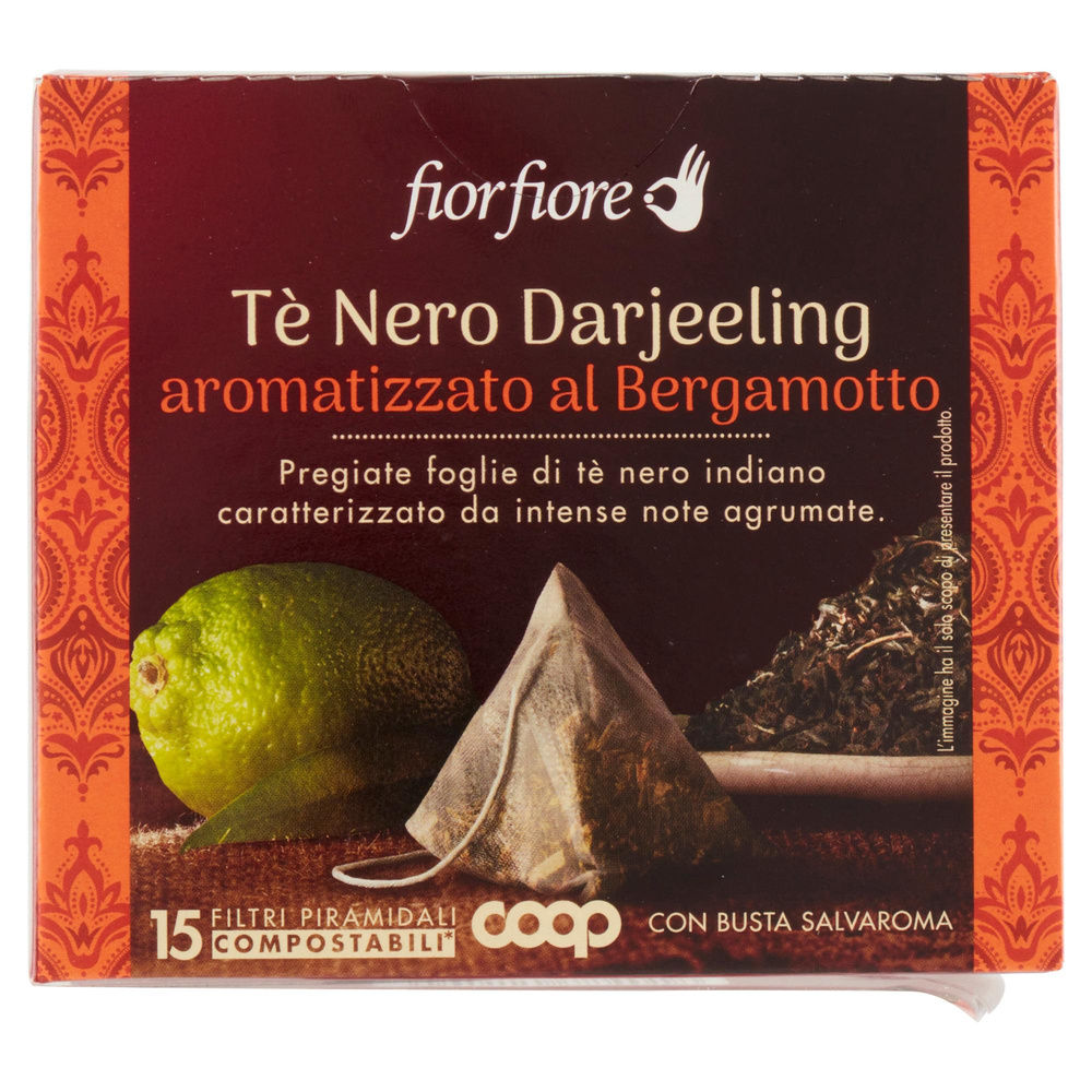 TE' EARL GREY DARJEELING FIOR FIORE COOP SCATOLA  15 FILTRI G 30 - 3