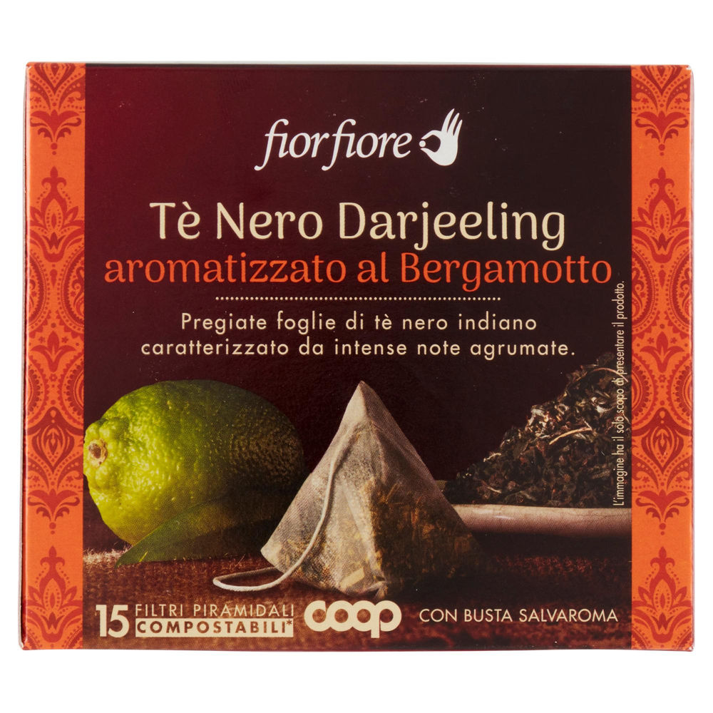 TE' EARL GREY DARJEELING FIOR FIORE COOP SCATOLA  15 FILTRI G 30 - 1