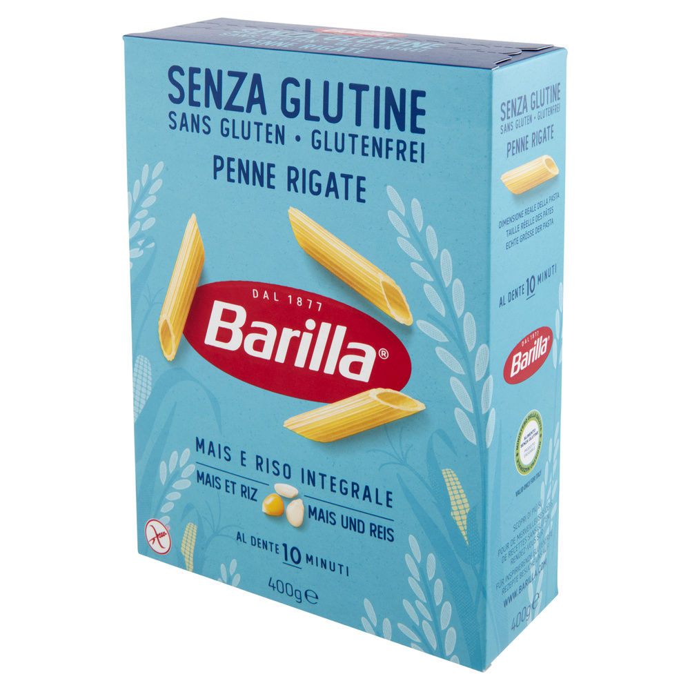 PASTA SENZA GLUTINE PENNE RIGATE BARILLA CARTONE G 400 - 7