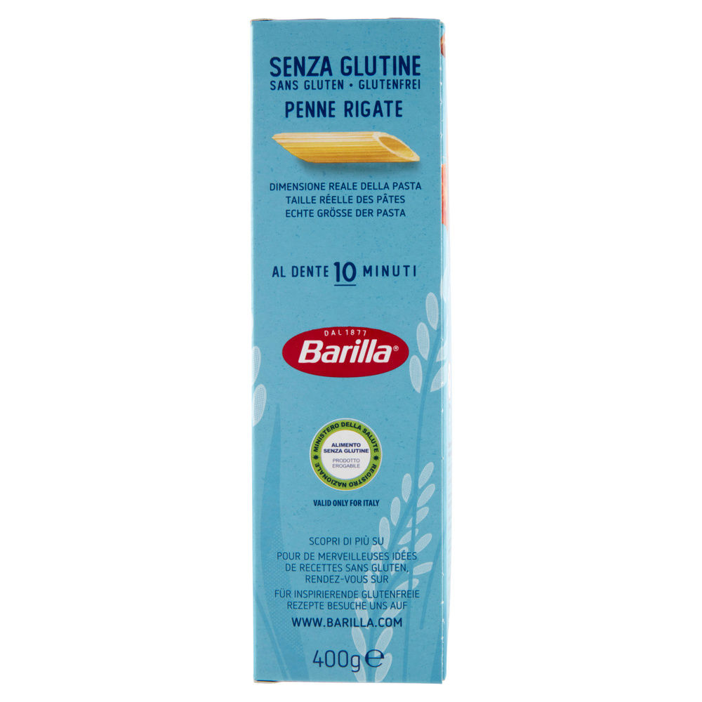 PASTA SENZA GLUTINE PENNE RIGATE BARILLA CARTONE G 400 - 4