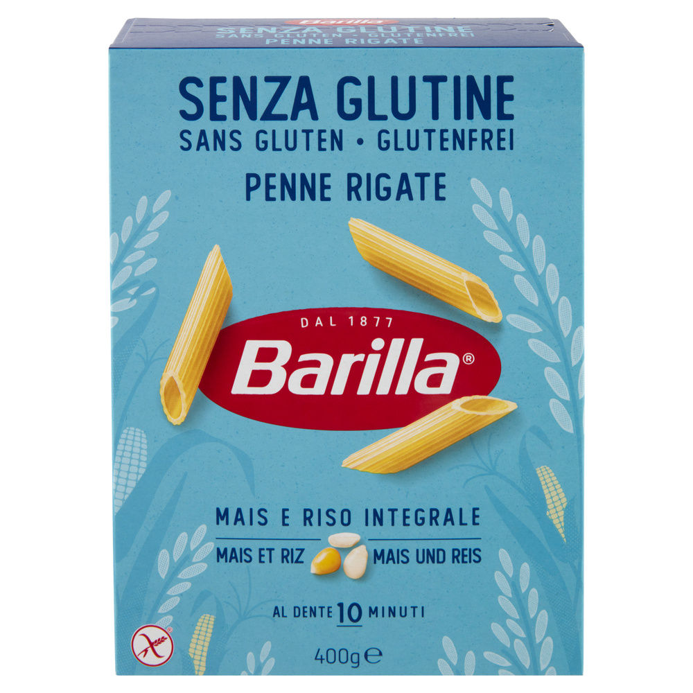 PASTA SENZA GLUTINE PENNE RIGATE BARILLA CARTONE G 400 - 8