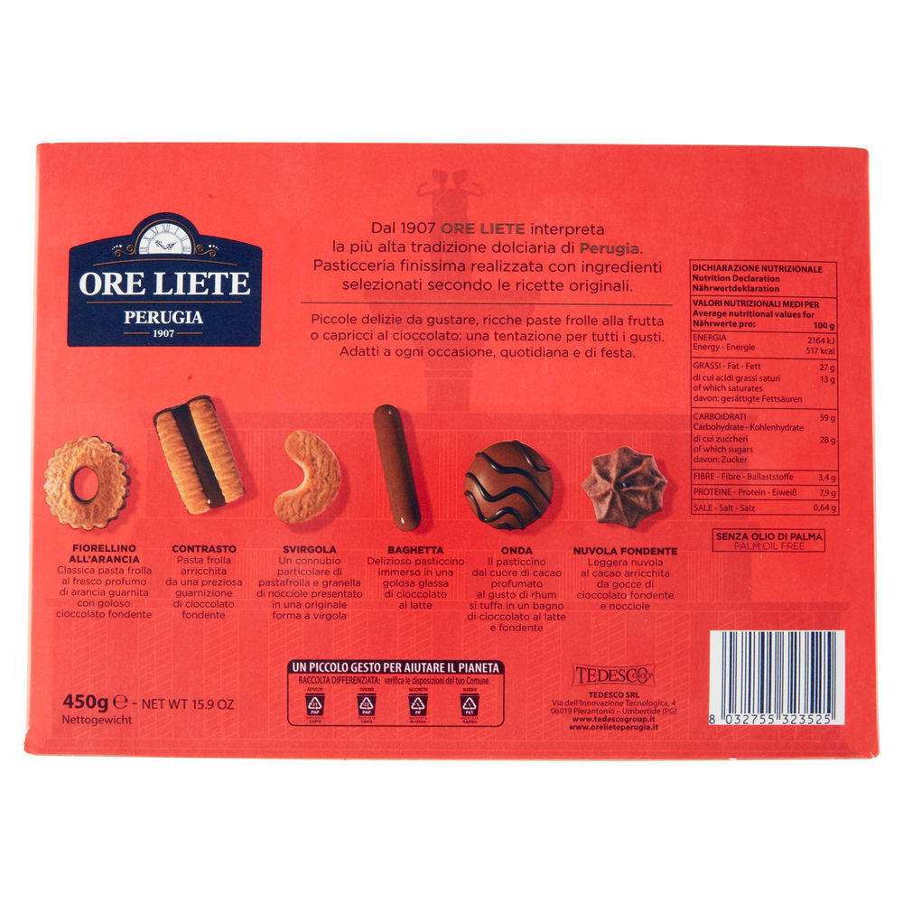 PASTICCERIA FINE ASSORTITA ORE LIETE PERUGINA  ASTUCCIO G 450 - 1