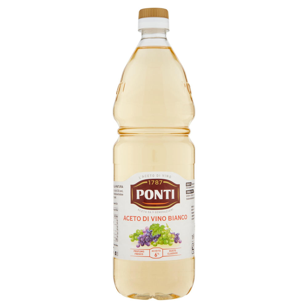 ACETO DI VINO CLASSICO BIANCO PONTI BOTTIGLIA PET LT.1 - 0