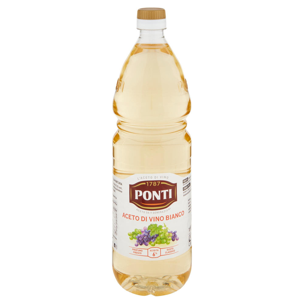 ACETO DI VINO CLASSICO BIANCO PONTI BOTTIGLIA PET LT.1 - 2