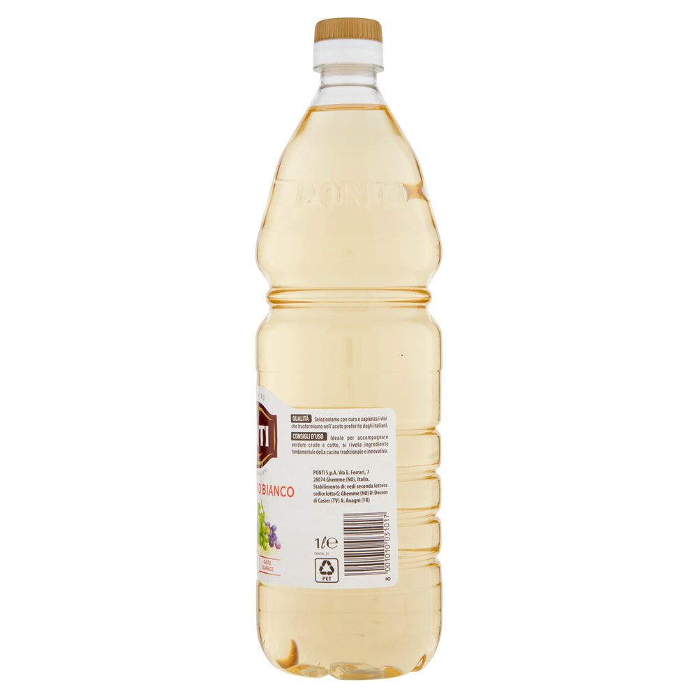 ACETO DI VINO CLASSICO BIANCO PONTI BOTTIGLIA PET LT.1 - 7