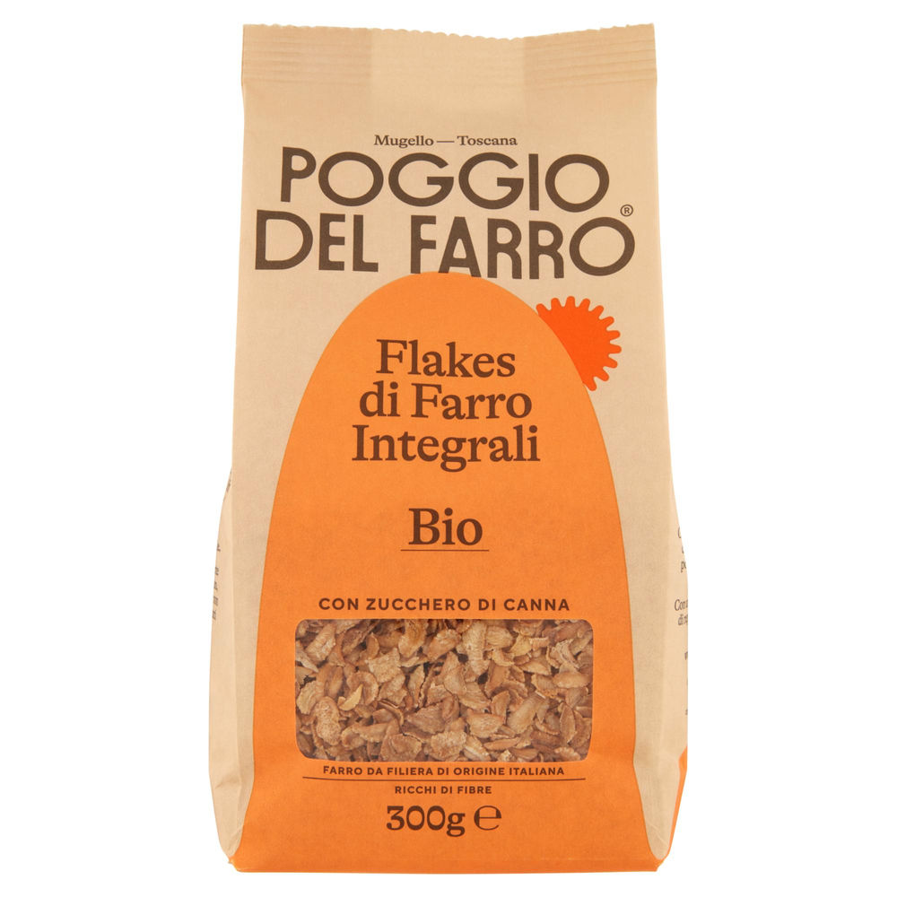 Corn flakes di farro biologico poggio del farro busta g 300