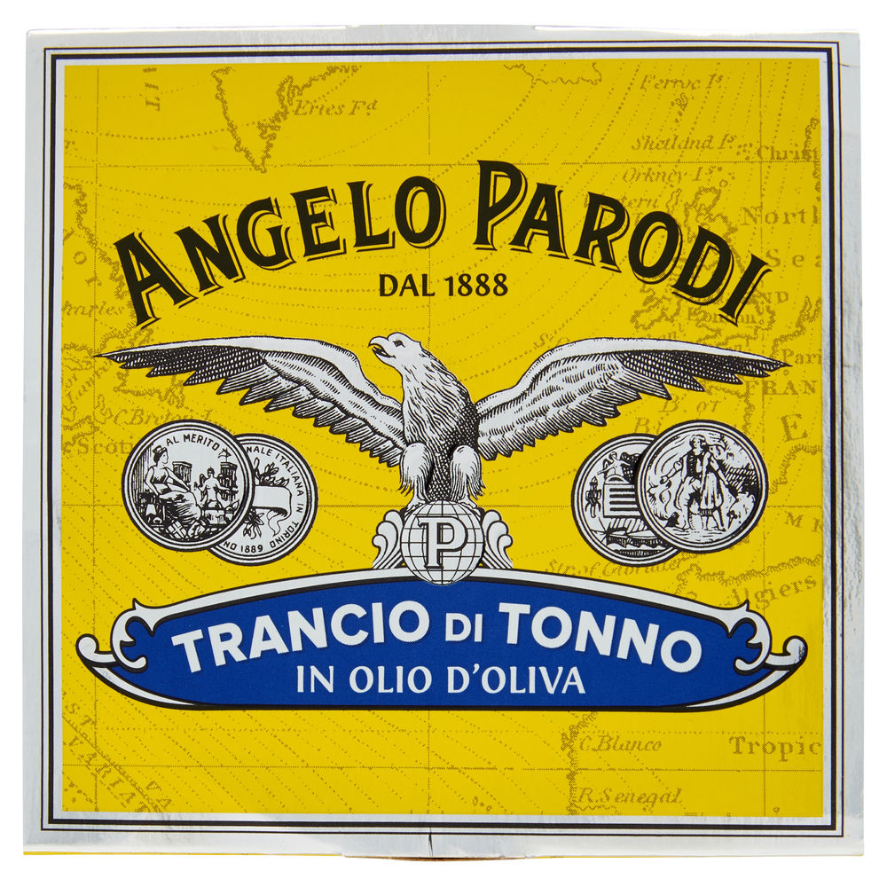 Trancio di tonno in olio oliva angelo parodi lattina g 150