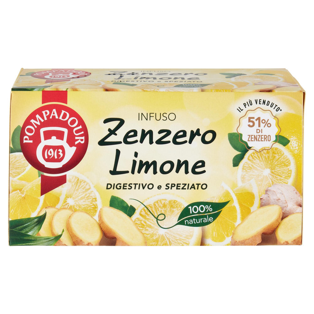 INFUSO ZENZERO LIMONE POMPADOUR SCATOLA BS 20X G .1,8 - 3