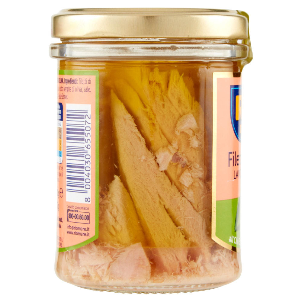 FILETTI DI TONNO IN OLIO EXTRAVERGINE OLIVA RIO MARE VASO VETRO G 180 - 4