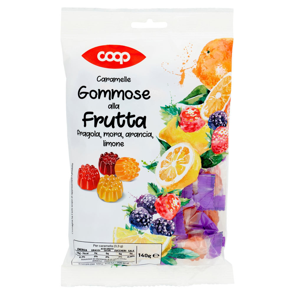 CARAMELLE GOMMOSE FRUTTA S/Z COOP BUSTA G 140 - 2