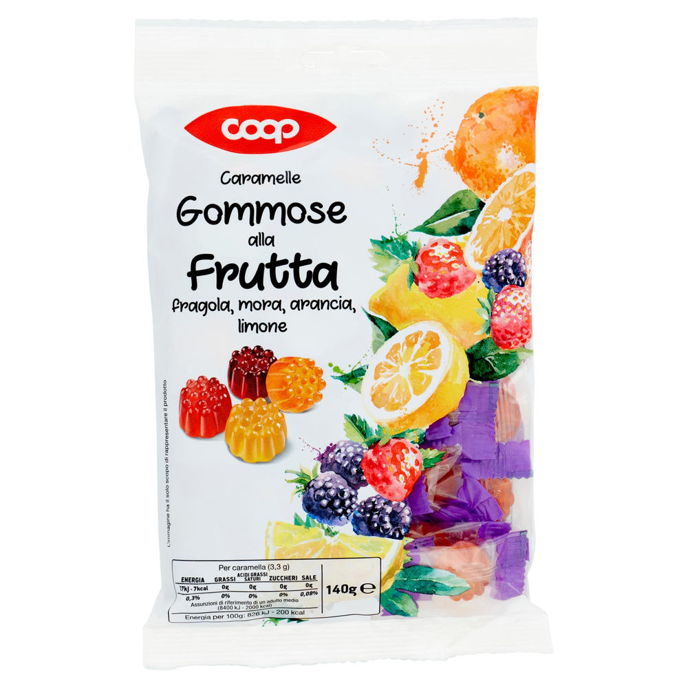 CARAMELLE GOMMOSE FRUTTA S/Z COOP BUSTA G 140 - 3