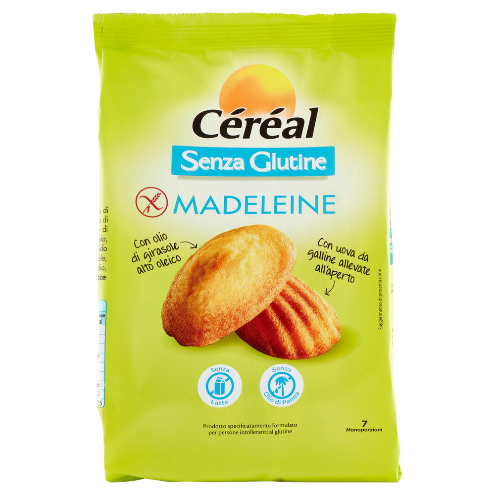 Cereal madeleine senza glutine cereal sacchetto g  200