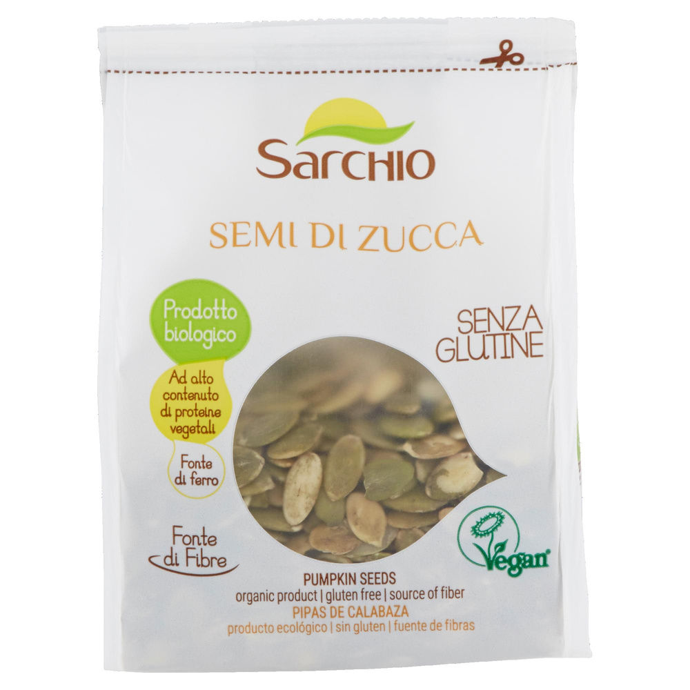 SEMI DI ZUCCA SENZA GLUTINE BIOLOGICI SARCHIO G 150 - 5