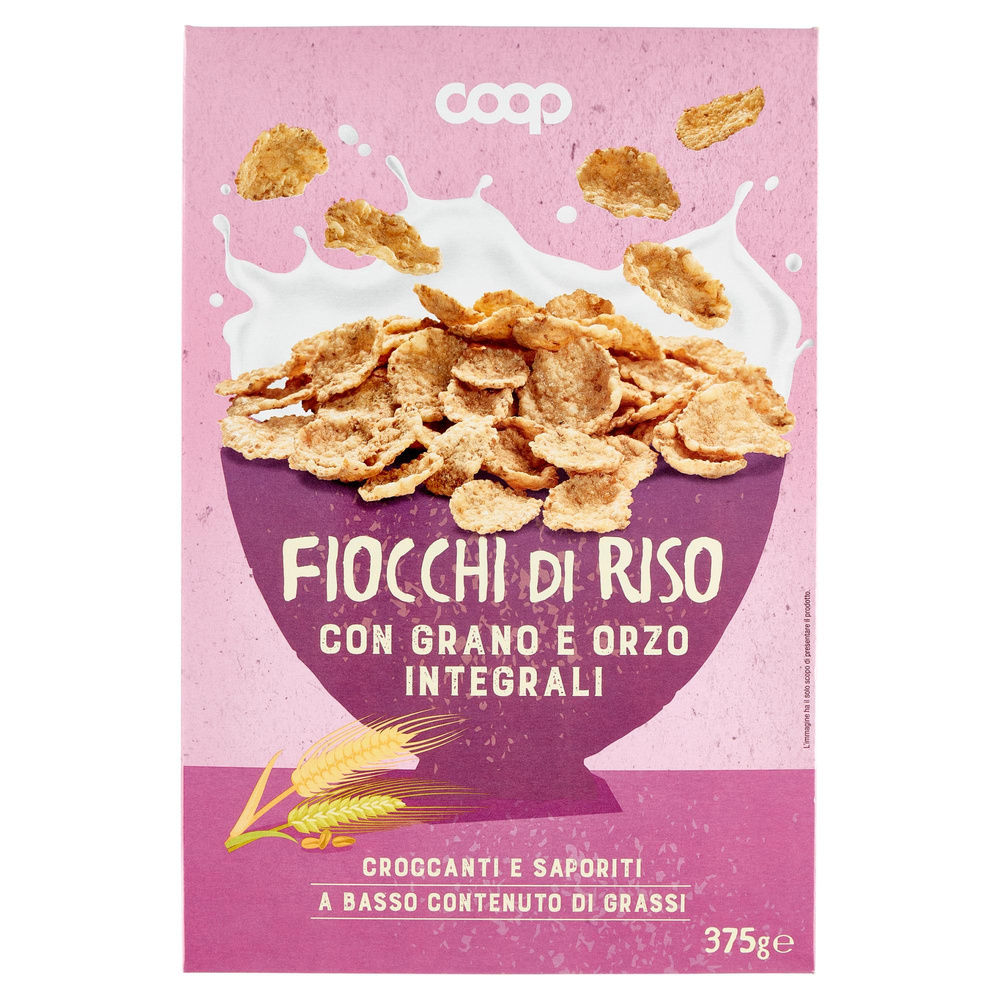 FIOCCHI DI RISO CON FRUMENTO INTEGRALE E ORZO INTEGRALE COOP SCATOLA  G 375 - 3