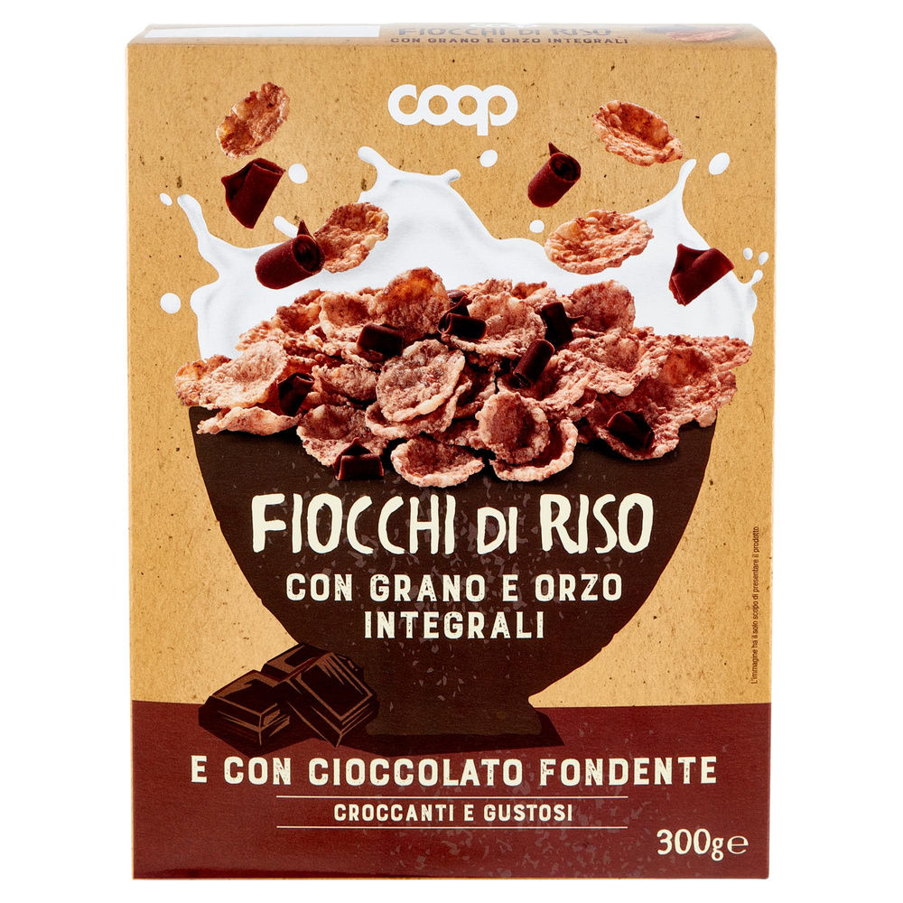 FIOCCHI DI RISO C/FRUMENTO INT. ORZO INT.C/CIOCCOLATO FOND.COOP SCATOLA  G  300 - 2