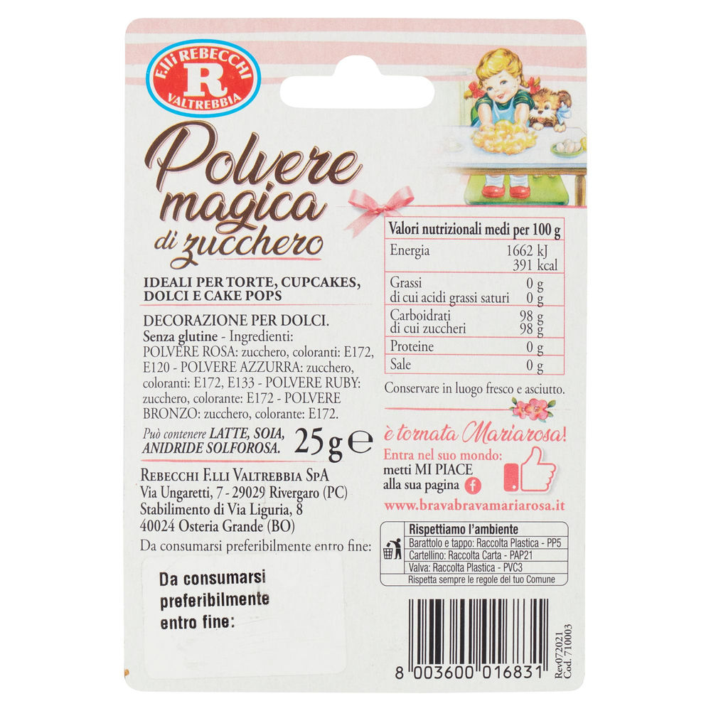 POLVERI MAGICHE ASSORTITE REBECCHI BLISTER G 25 - 1