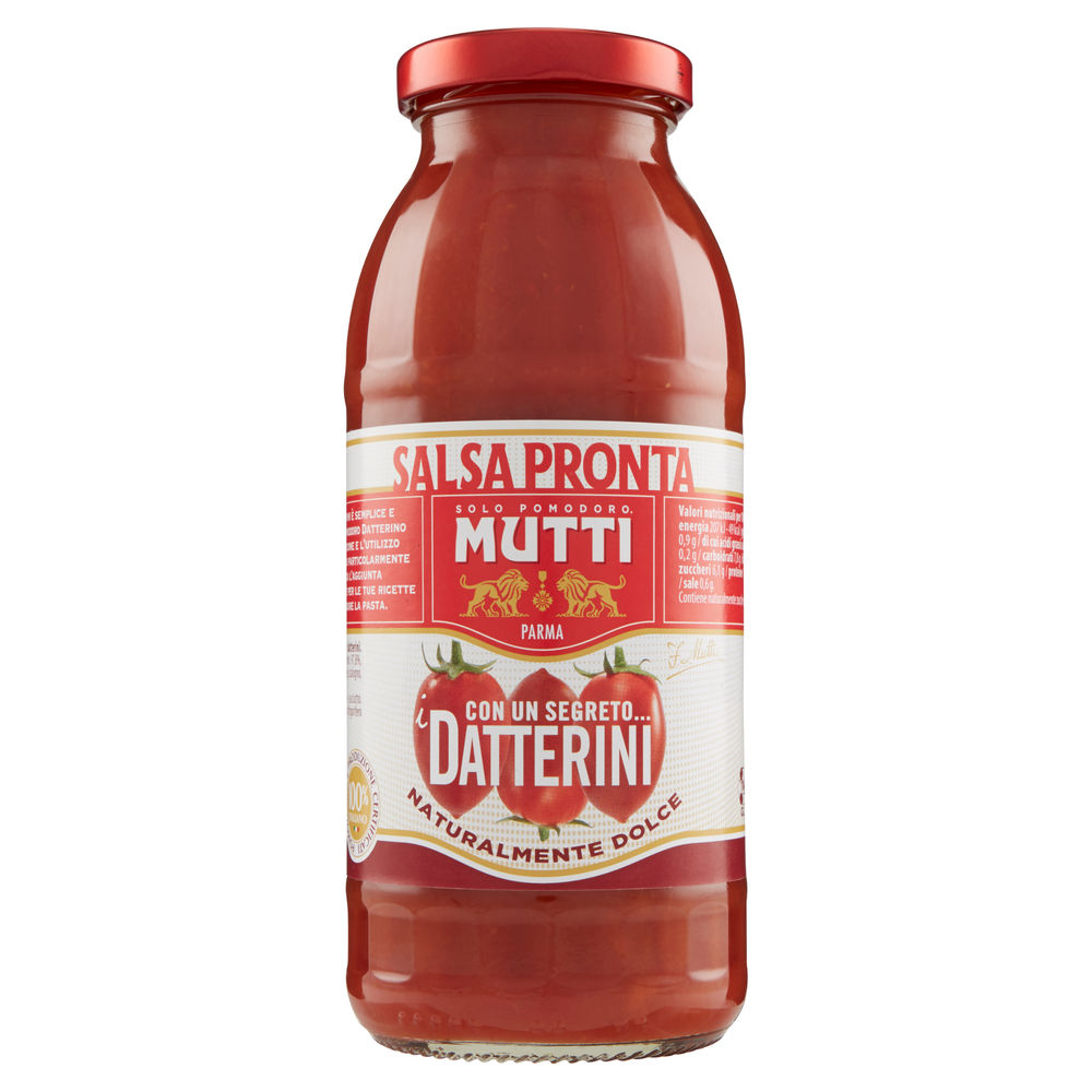 SALSA PRONTA DI POMODORI DATTERINI MUTTI BOTTIGLIA G. 400 - 0