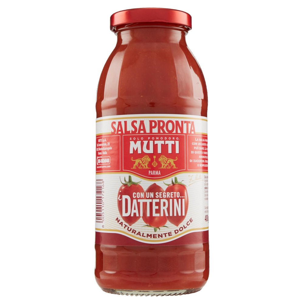 SALSA PRONTA DI POMODORI DATTERINI MUTTI BOTTIGLIA G. 400 - 1