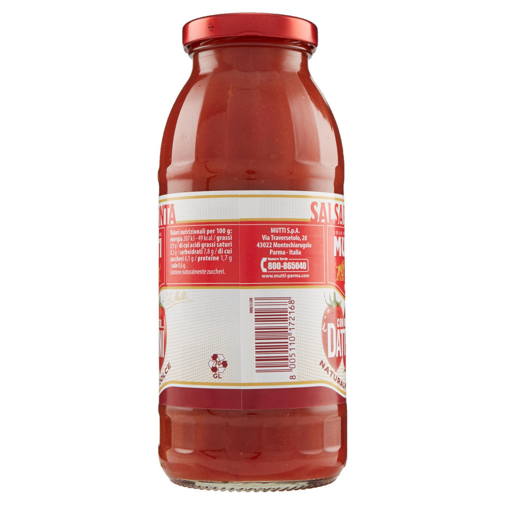 SALSA PRONTA DI POMODORI DATTERINI MUTTI BOTTIGLIA G. 400 - 4