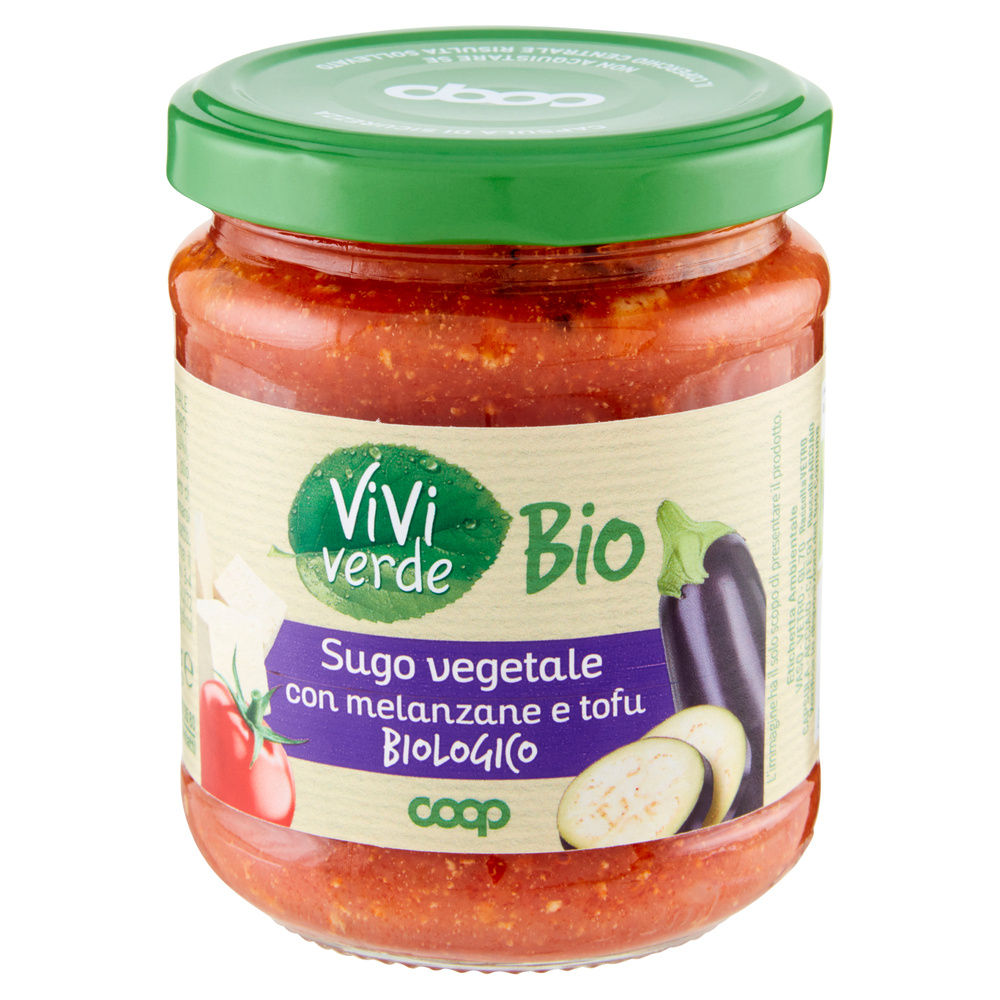 SUGO VEGANO CON TOFU E MELANZANE VIVIVERDE BIO COOP G 180 - 2