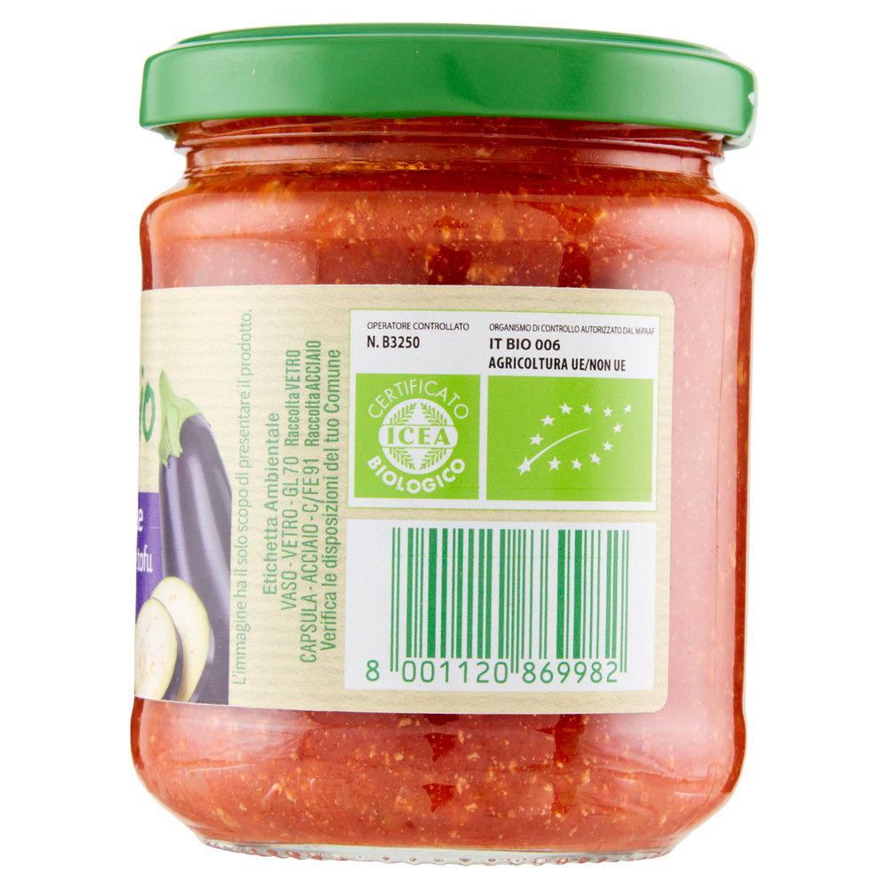 SUGO VEGANO CON TOFU E MELANZANE VIVIVERDE BIO COOP G 180 - 5