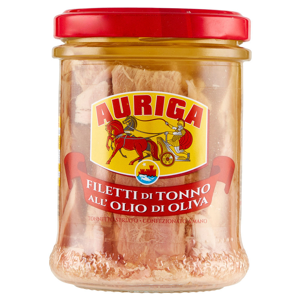 FILETTI DI TONNO AURIGA OLIO OLIVA VASO VETRO G 190 - 3