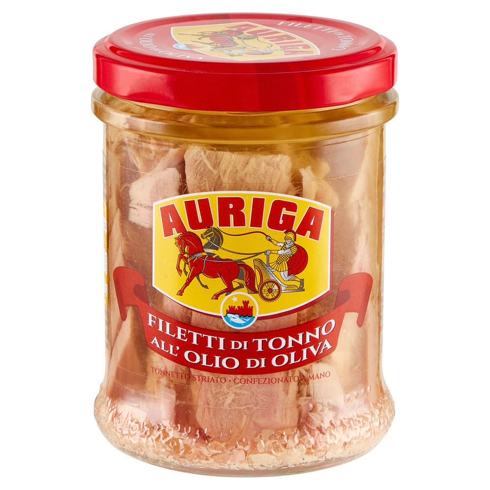 FILETTI DI TONNO AURIGA OLIO OLIVA VASO VETRO G 190 - 4