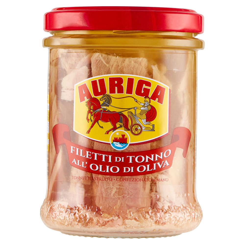 FILETTI DI TONNO AURIGA OLIO OLIVA VASO VETRO G 190 - 0