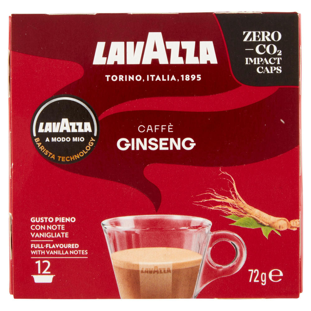 CAFFE' GINSENG A MODO MIO LAVAZZA SCATOLA 12 CAPSXG 6 - 7