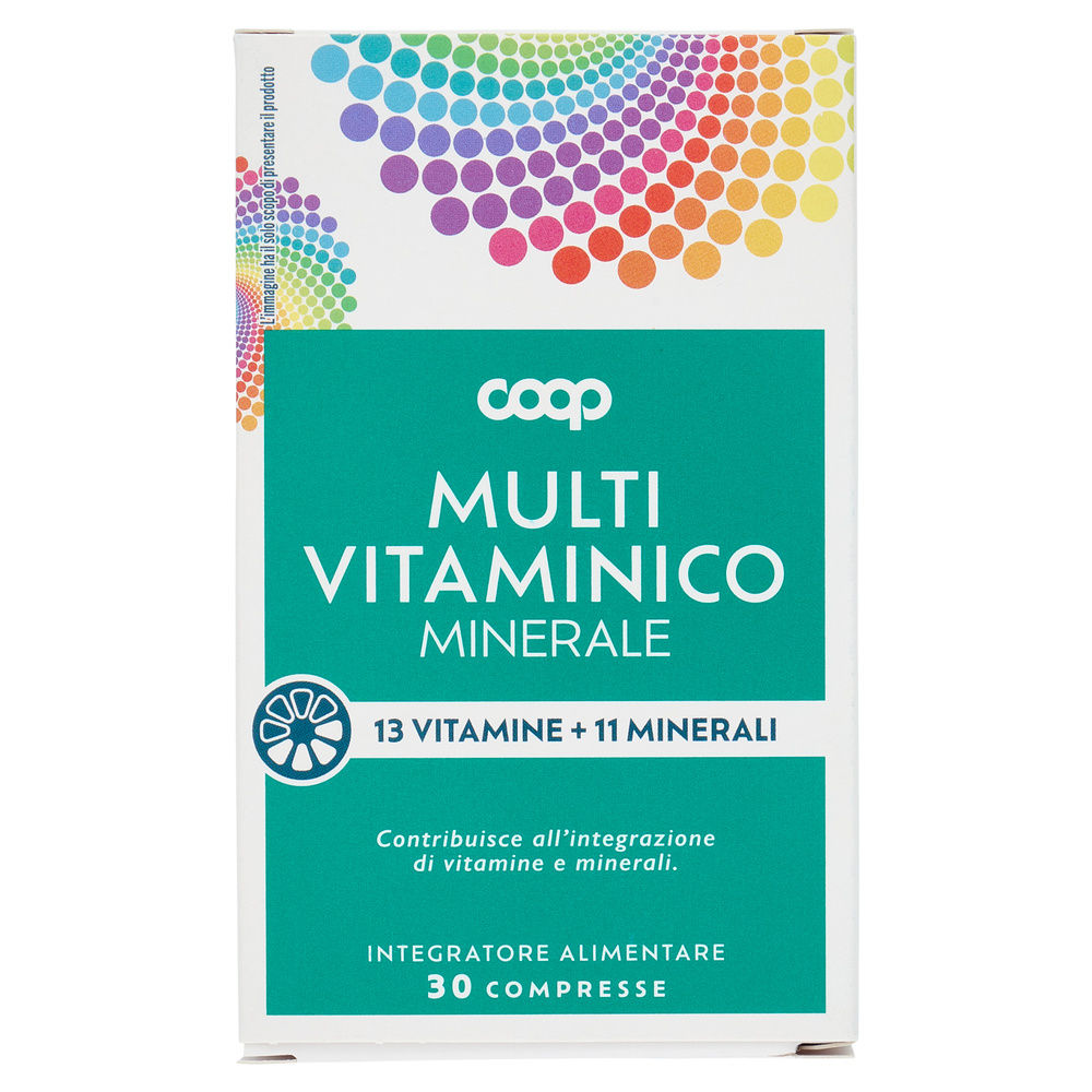 INTEGRATORE MULTIVITAMINICO MINERALE COOP SCATOLA  30 COMPRESSE G.39,75 - 0